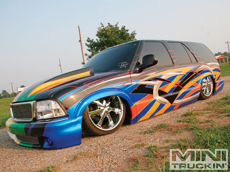 Custom Painted Minivan — Blue