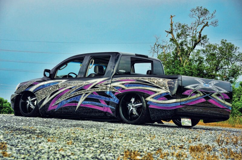 Custom-painted Pickup Truck — Black