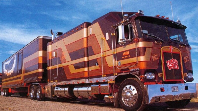Custom-painted Semi-truck — Brown
