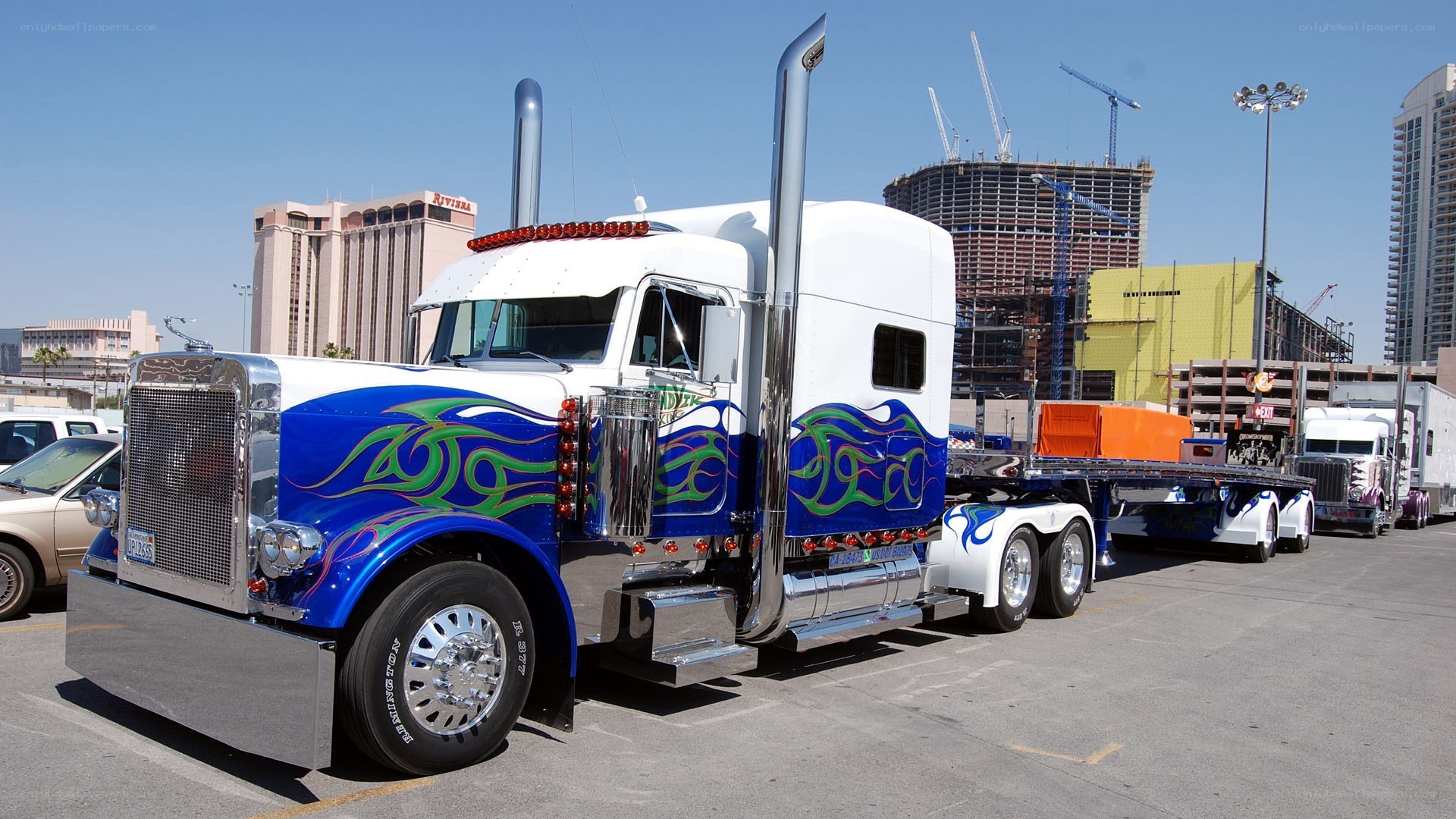 custom painted semi-truck
