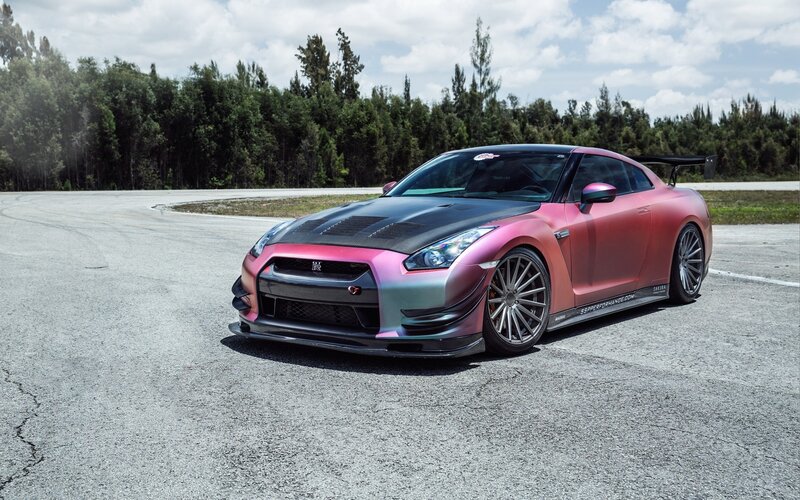 Custom-painted Sports Car — Pink