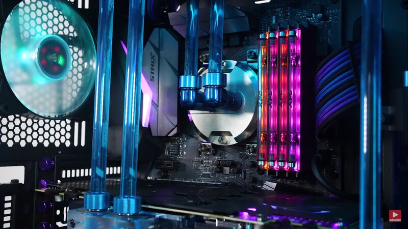 Custom Pc Build — Blue, Technological