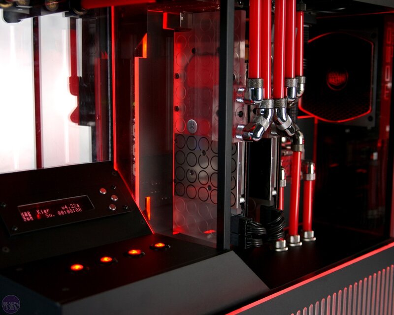 Custom Pc with Liquid Cooling — Black, Technological, Photograph