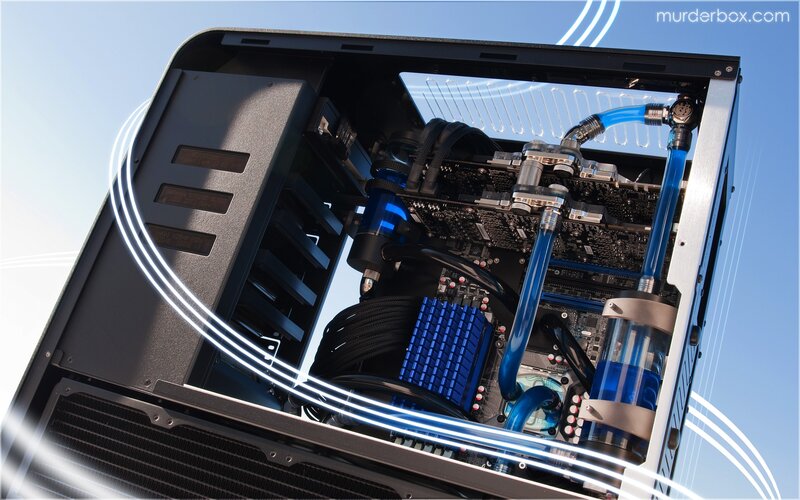 Custom Pc with Liquid Cooling — Blue, Technical