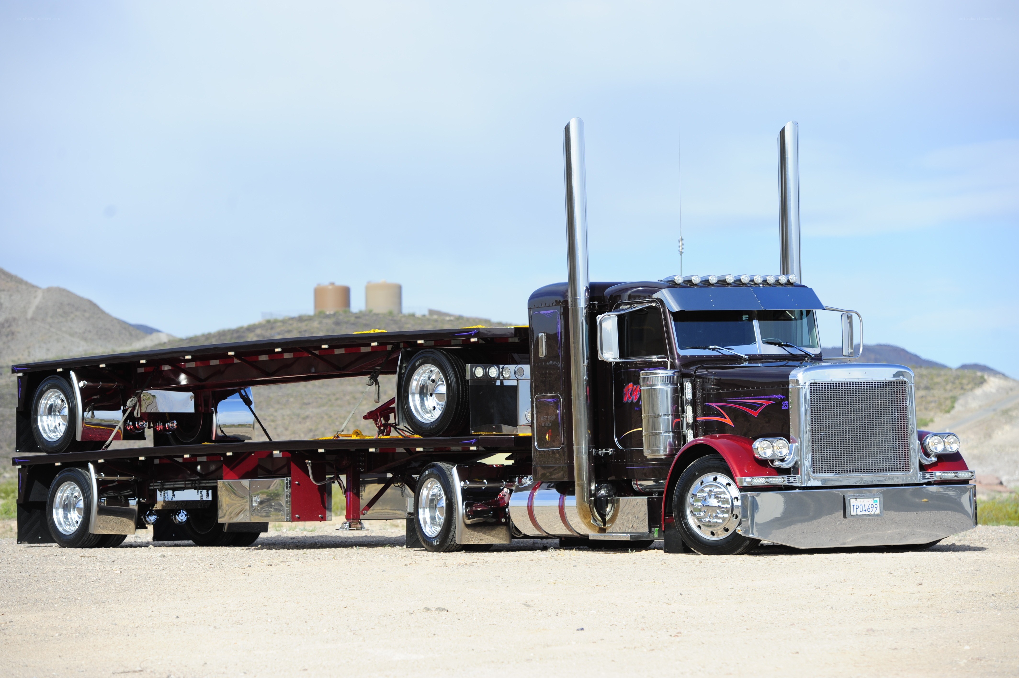 Custom Peterbilt semi-truck