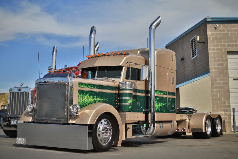 Custom Peterbilt Truck — Gold