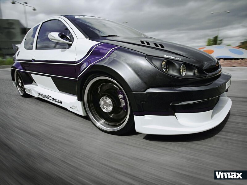 custom peugeot 206 racing car