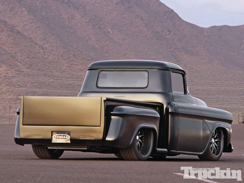 Custom Pickup Truck — Black, Dramatic
