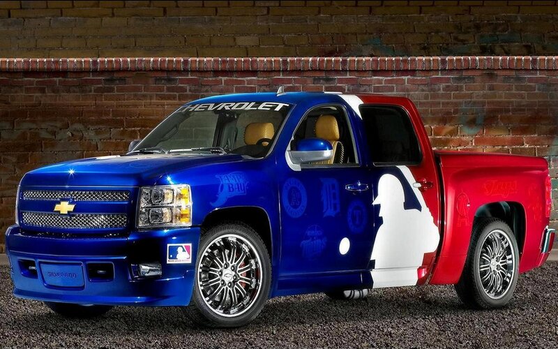 Custom Pickup Truck — Blue