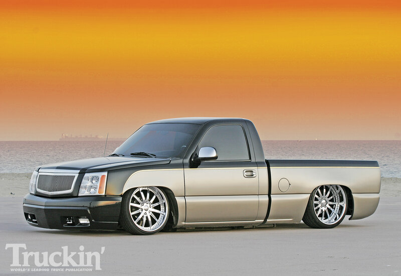 Custom Pickup Truck — Orange