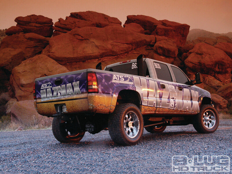 Custom Pickup Truck — Purple