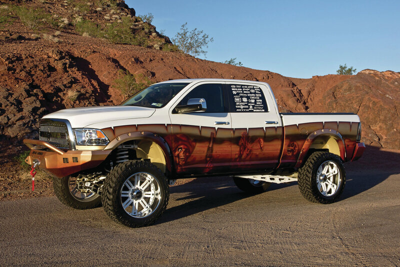 Custom Pickup Truck — White