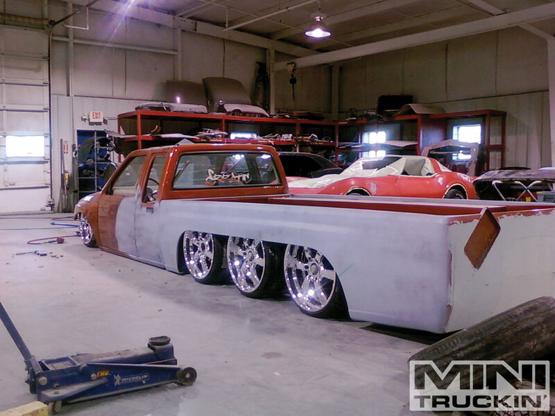 Custom Pickup Truck — White, Workshop