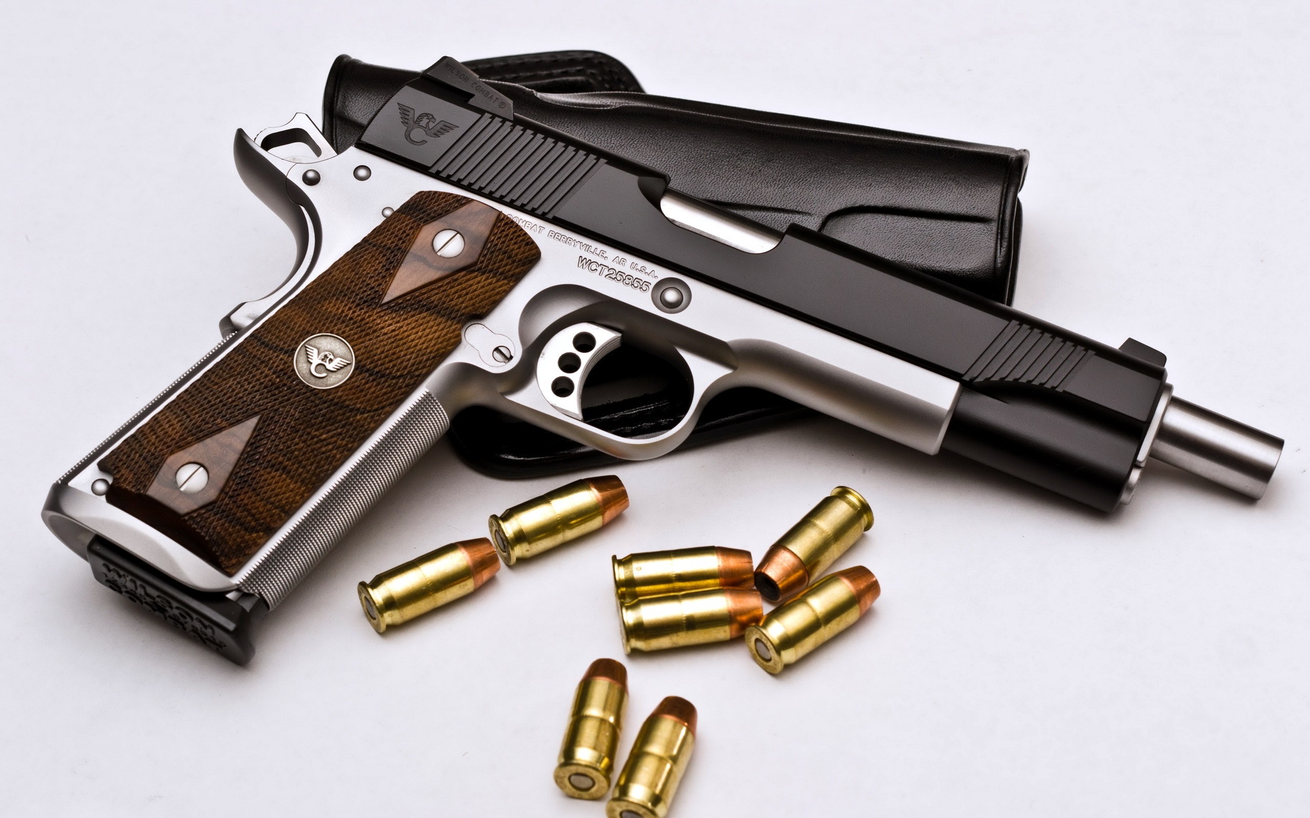 Custom pistol with ammunition