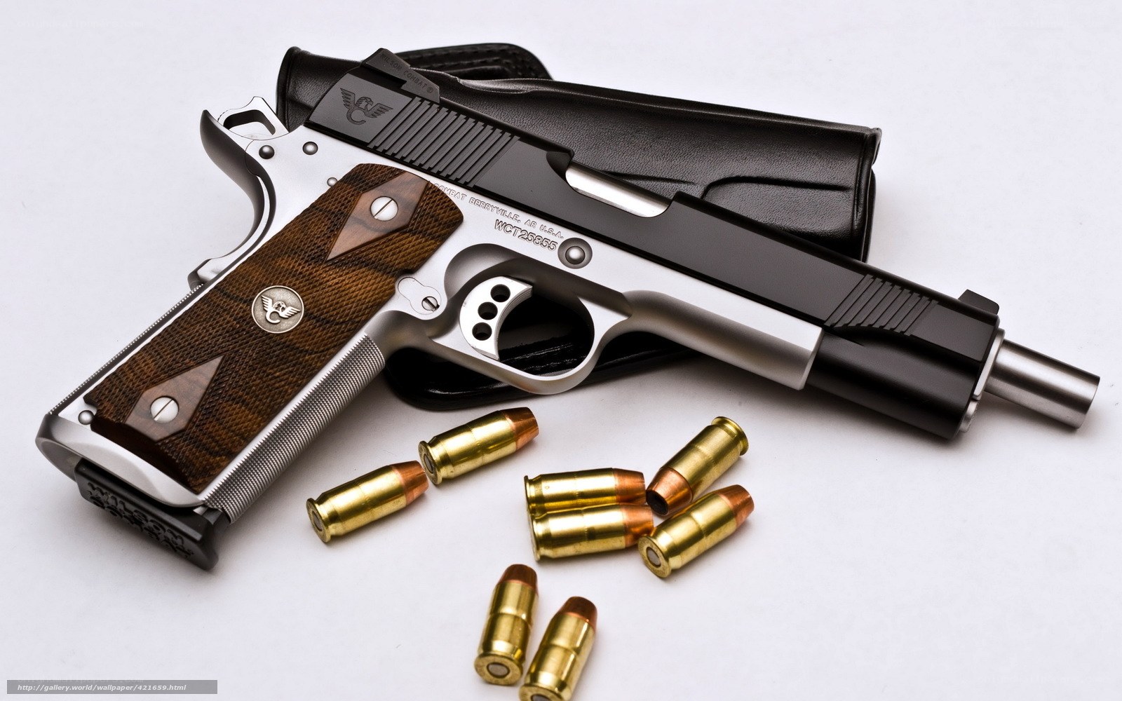 Custom pistol with ammunition