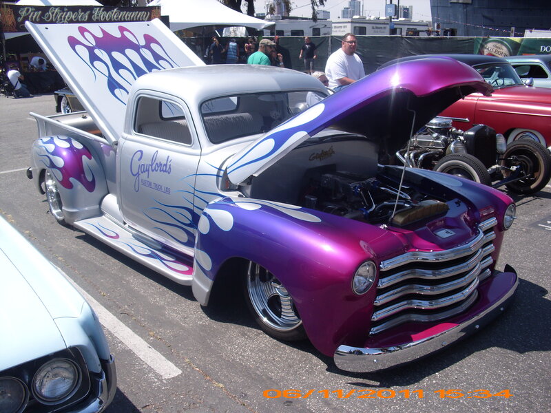 Custom Purple and Silver Truck