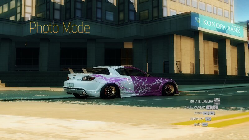 Custom Purple and White Car