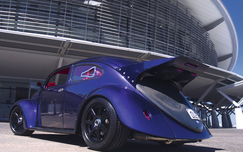 Custom purple Beetle car