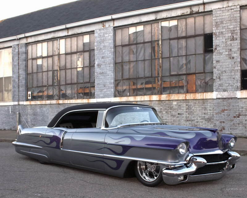 Custom Purple Car — Dramatic, Photograph