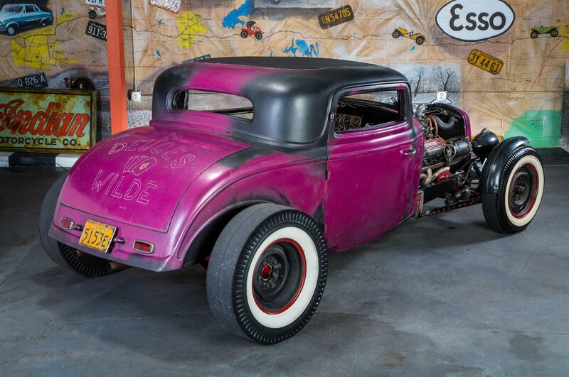 Custom Purple Hot Rod — Retro