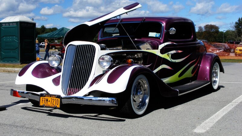 Custom Purple Hot Rod