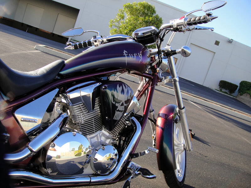 Custom Purple Motorcycle — Calm