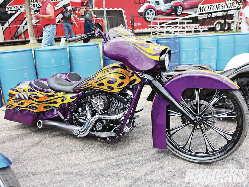 Custom Purple Motorcycle — Showcase, Afternoon