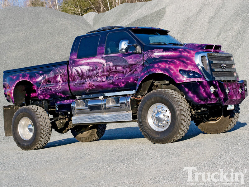 Custom Purple Truck