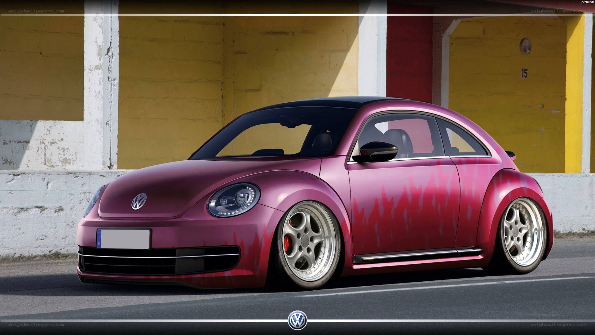 Custom purple Volkswagen Beetle
