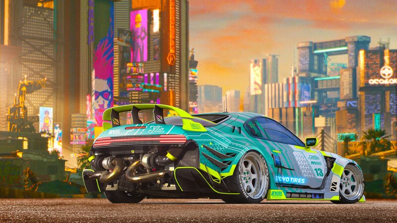 Custom Race Car — Teal