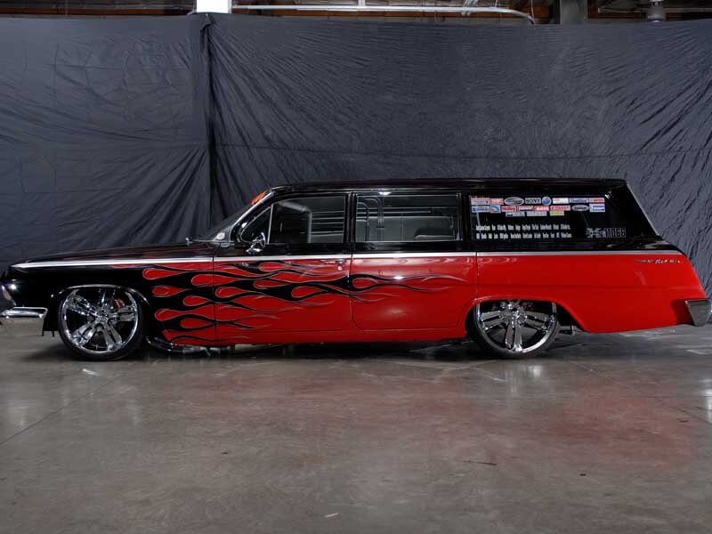 Custom Red and Black Car