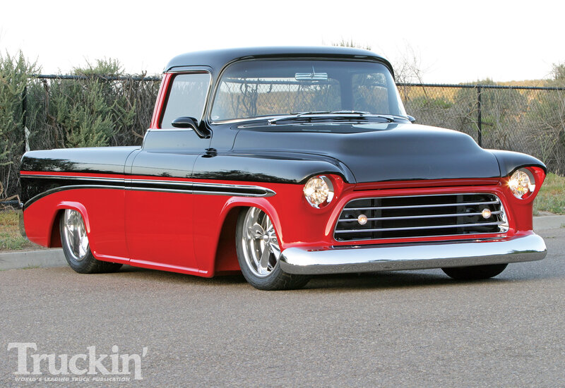 Custom Red and Black Pickup Truck — Calm