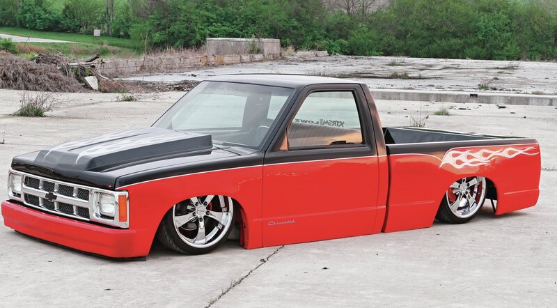 Custom Red and Black Pickup Truck — Showcase