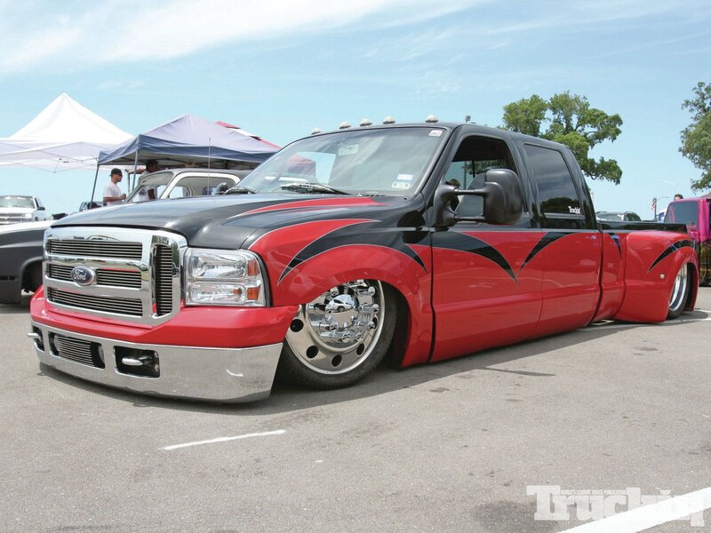Custom Red and Black Truck — Outdoor