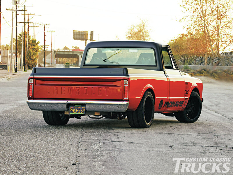 Custom Red and Black Truck