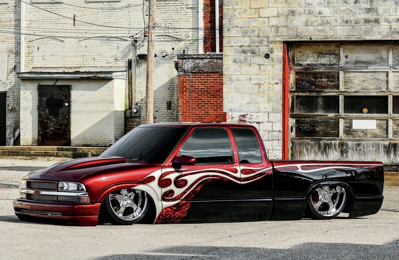 Custom Red and Black Truck — Urban