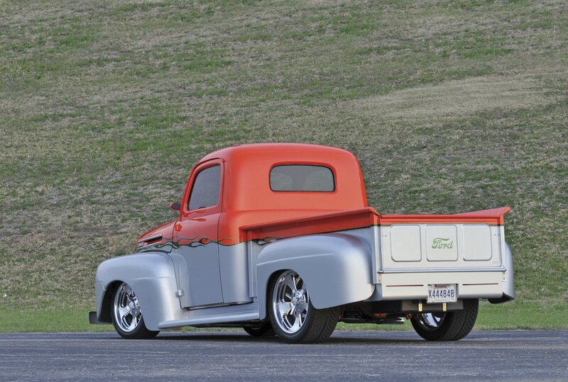 Custom Red and Silver Truck — Calm