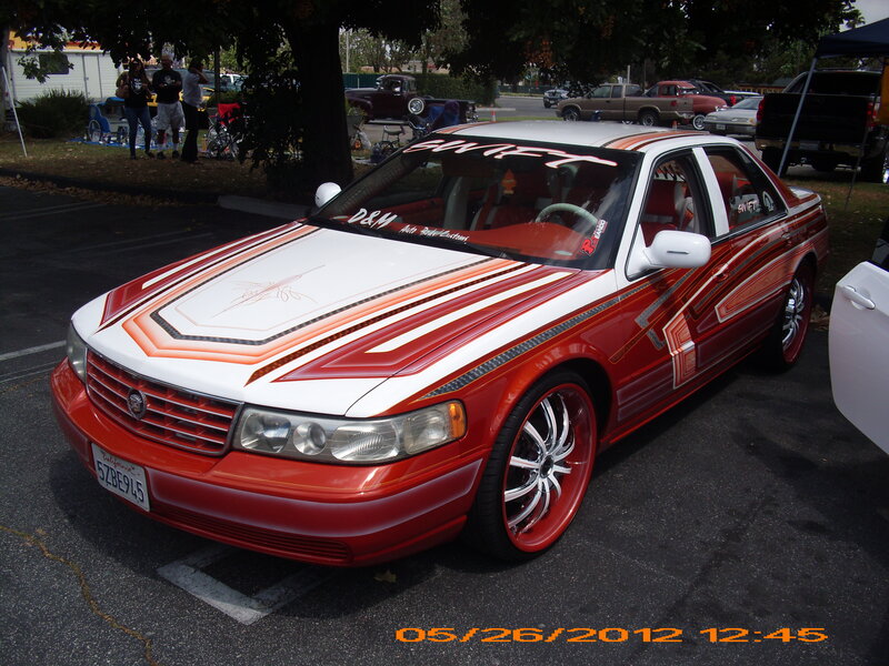 Custom Red and White Car