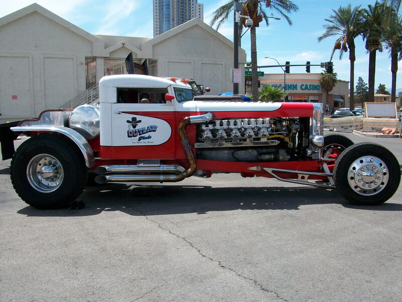 Custom Red and White Truck — Bright