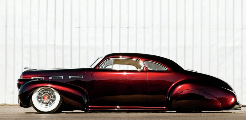 Custom Red Coupe Car