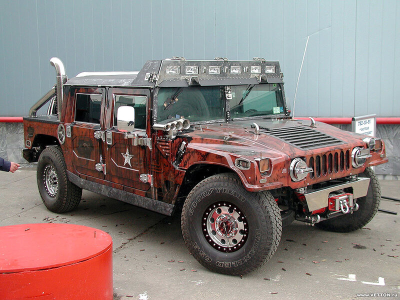 Custom red Hummer H1