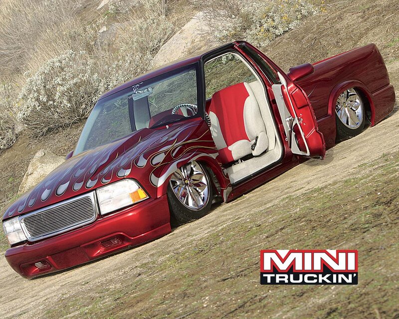 Custom Red Mini Truck