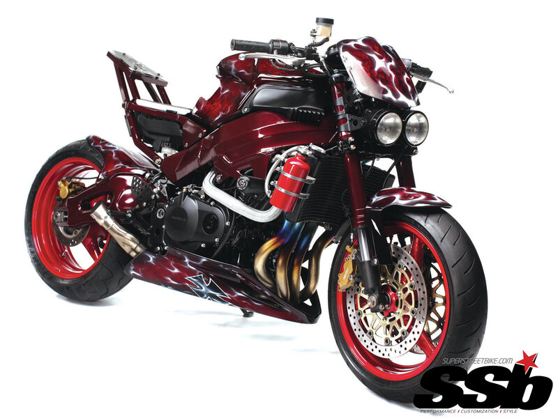 Custom Red Motorcycle — Showcase