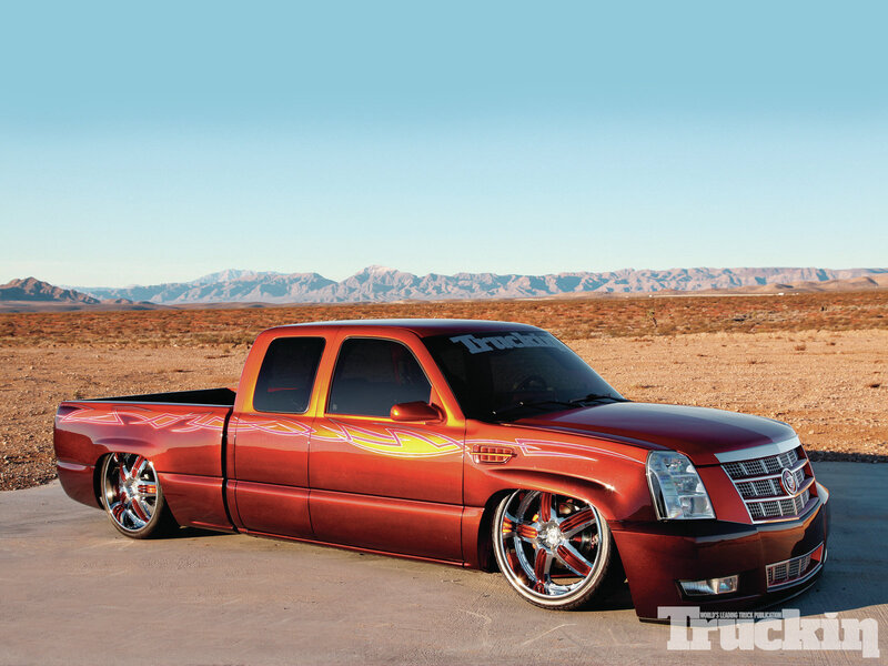 Custom Red Pickup Truck — Serene