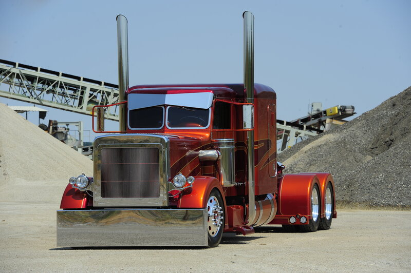 Custom Red Semi-truck — Industrial