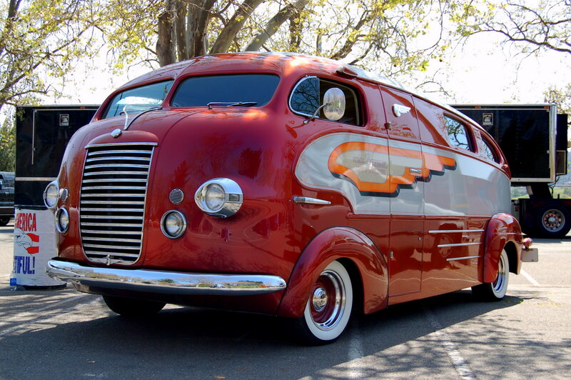 Custom Red Van