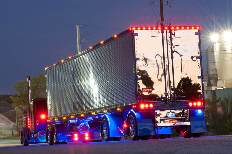 Custom Semi-truck — Blue