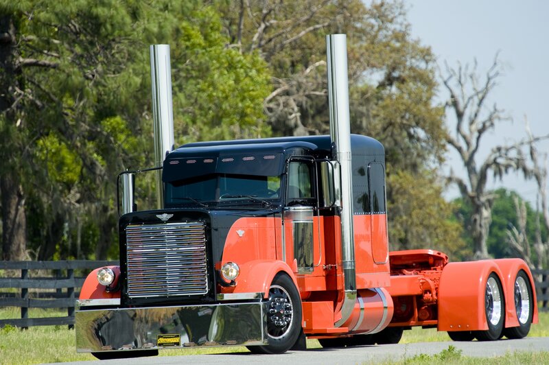 Custom Semi-truck — Orange