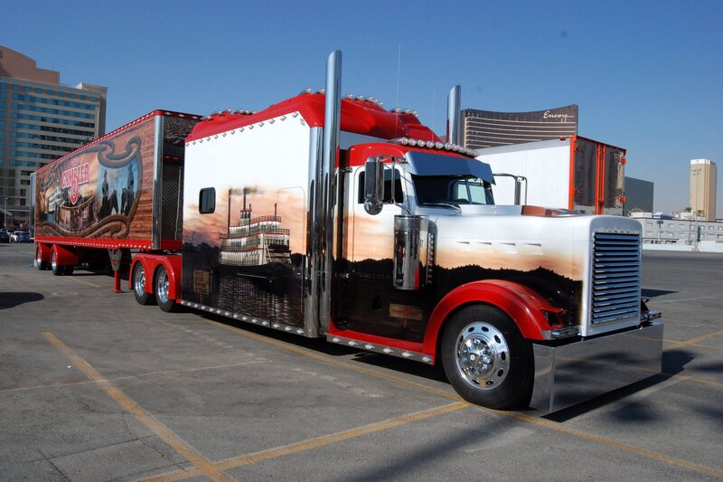 Custom Semi-truck — Red