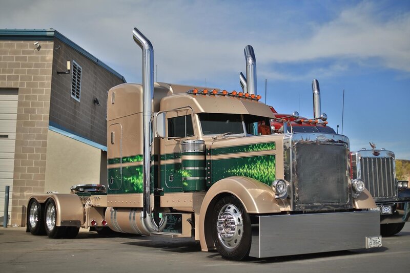 Custom Semi-truck — Tan